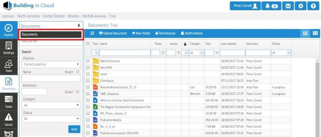 tracciamento e storicizzazione - Bulding in Cloud